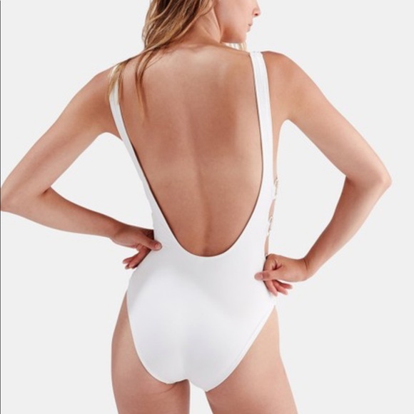 SOLID & STRIPED White Jennifer Ring One Piece Bathing Suit NWOT - Picture 3 of 10